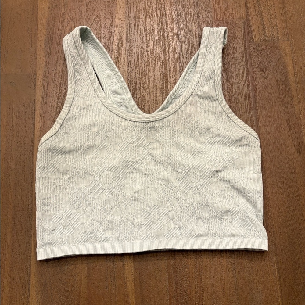 Aerie Sports Bra Top with Flower Design